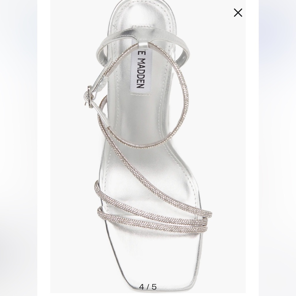 EUC Meggie Crystal Ankle Strap Sandal (Women) (worn once)